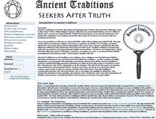 Tablet Screenshot of ancienttraditions.org
